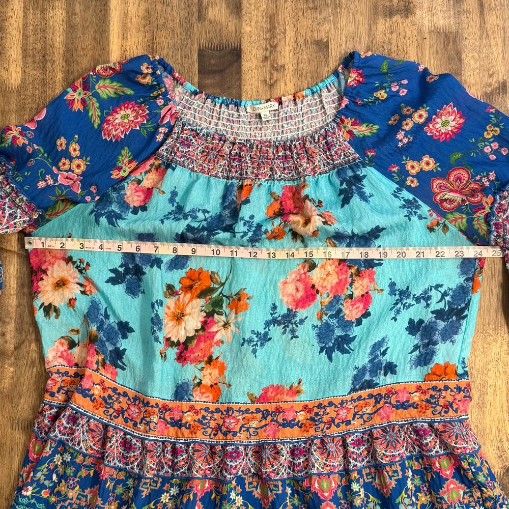 John Mark Blouse Floral Patchwork Boho Bohemian R… - image 4